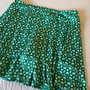 Summer flowing at leisure garden green Kenny flowers tennis/golf skirt
